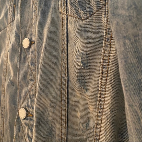 Profound Aesthetic - Still Life (Printed Floral Patch) Denim Jacket - Picture 10 of 12